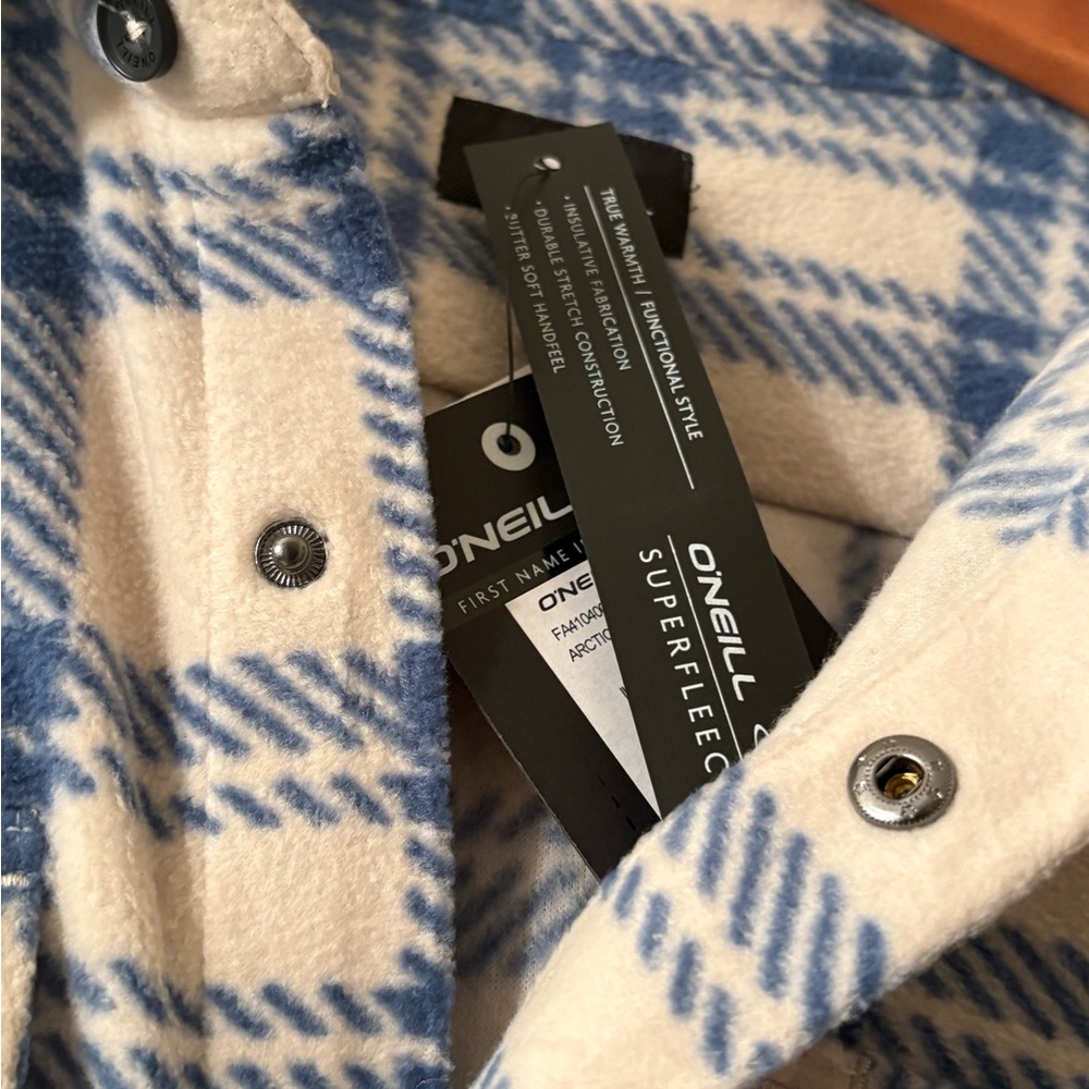 O'Neill Super Fleece Arctic Check Men’s Size Large - Picture 3 of 7
